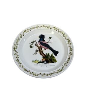 Vintage Portmeirion Birds Of Britain 8.5" Dessert Plate Rose Colored Starling
